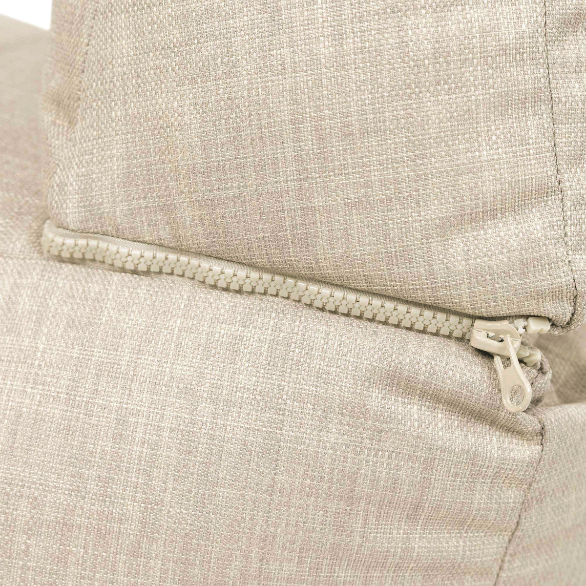 Canapé poire modulaire Noa, en tissu, pour l'extérieur, naturel