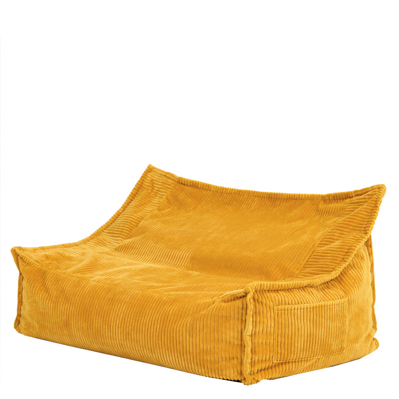 Canapé pouf pour enfant Francesco Cord - Ocre