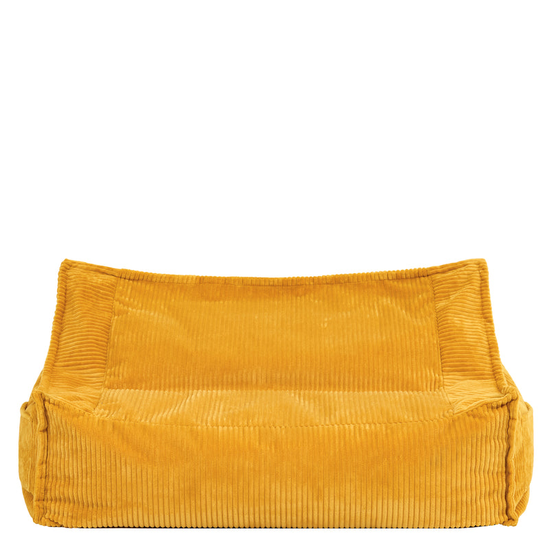 Canapé pouf pour enfant Francesco Cord - Ocre