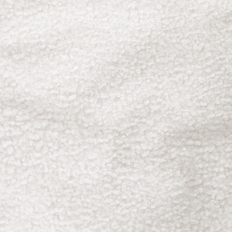 Pouf carré Amara Bouclé - Ivoire