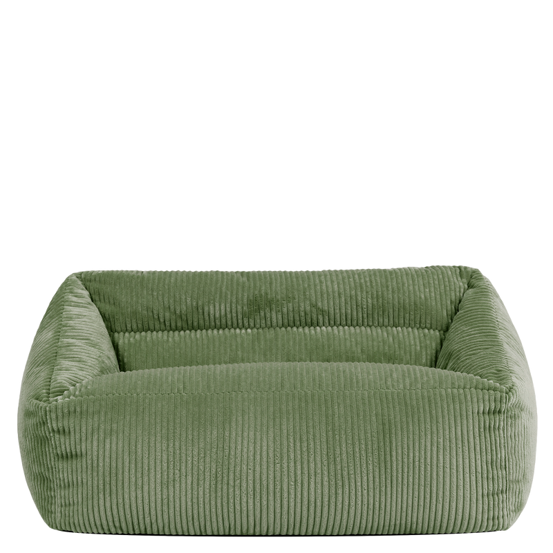 Canapé pouf pour enfant Cecilia Cord - Vert sauge