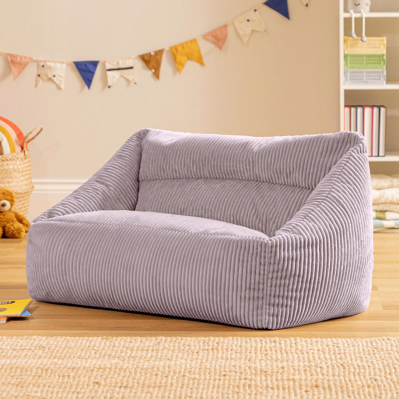 Canapé pouf pour enfant Cecilia Cord - Lavande