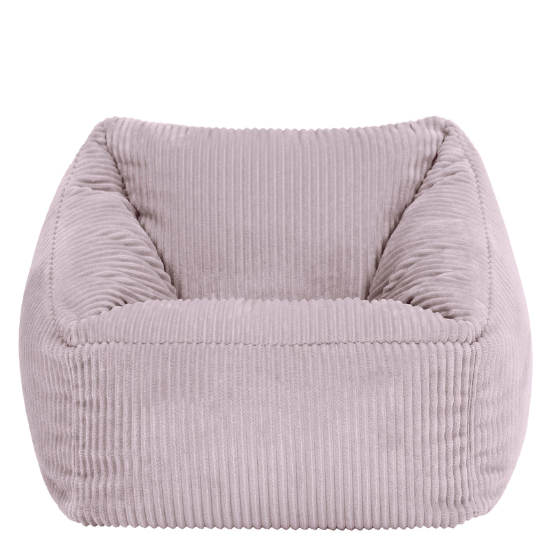 Fauteuil poire pour enfant Natalia en velours côtelé - Lavande